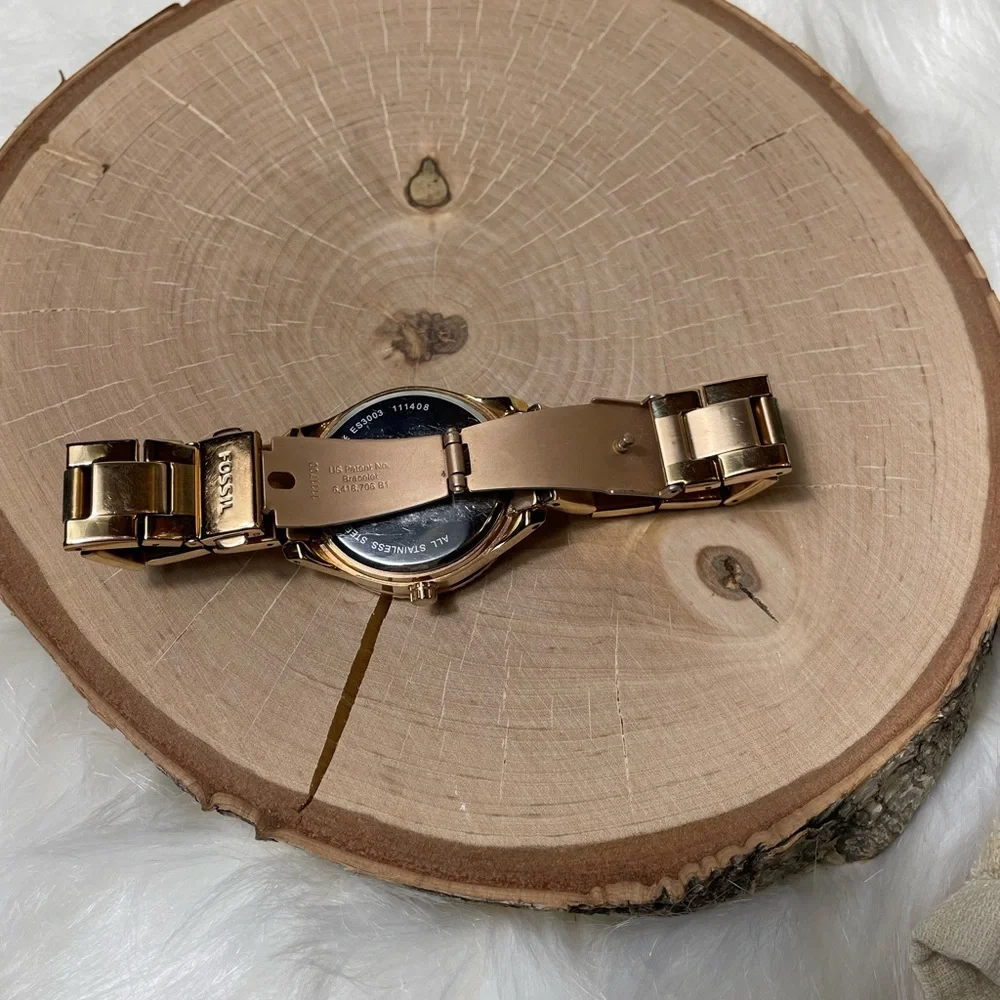 Fossil Stella Glitz Rose Gold Multi Function  Watch - Picture 7 of 12